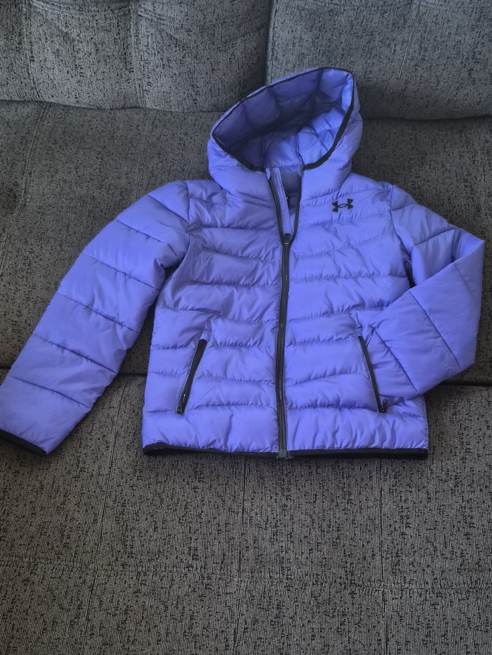 Under Armour Kids Lavender Hooded Puffer Jacket